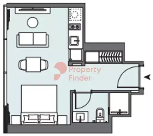 Планировка — Студия, 31 м²