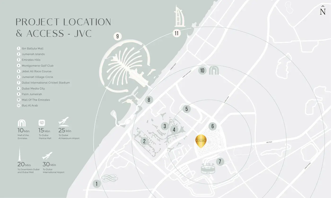 Provenza Residences — локация и доступность