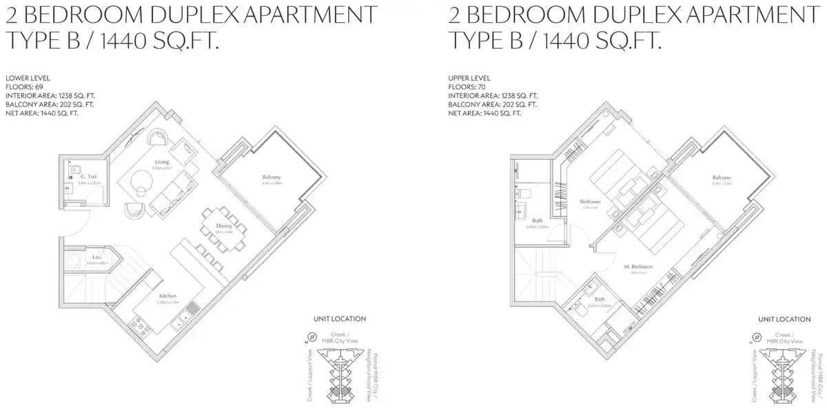 Планировка — 2-спальная, 134 м²