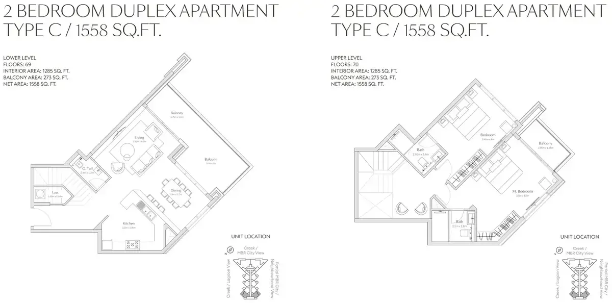Планировка — 2-спальная, 145 м²
