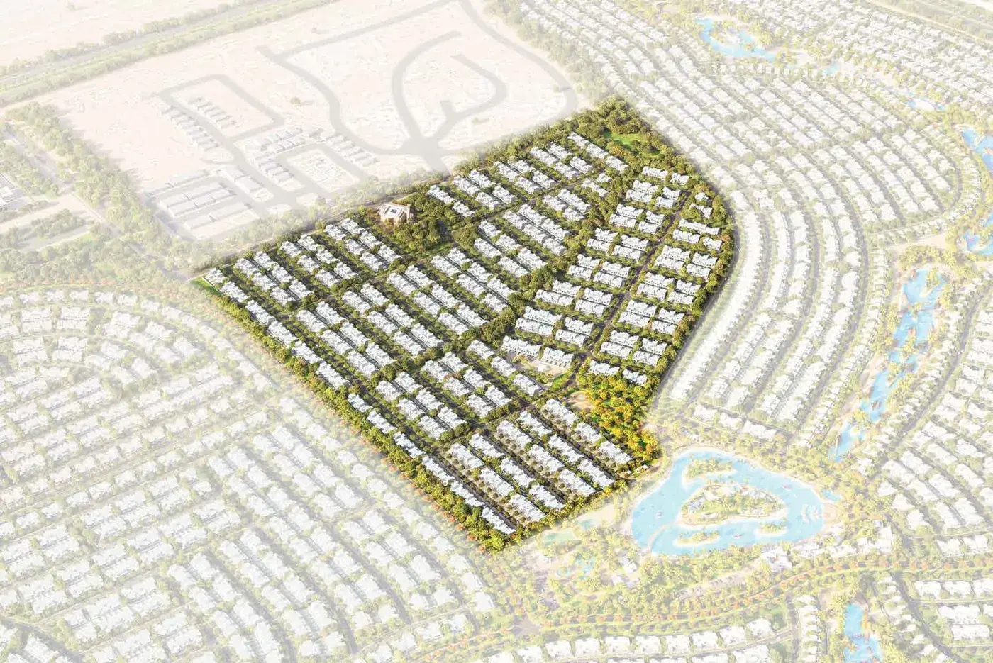 Santorini Phase 3 Damac Lagoons — визуализация