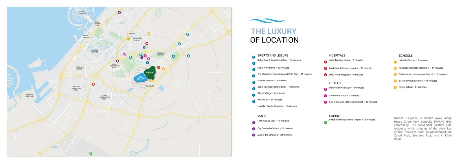 Santorini Phase 3 Damac Lagoons — локация и доступность