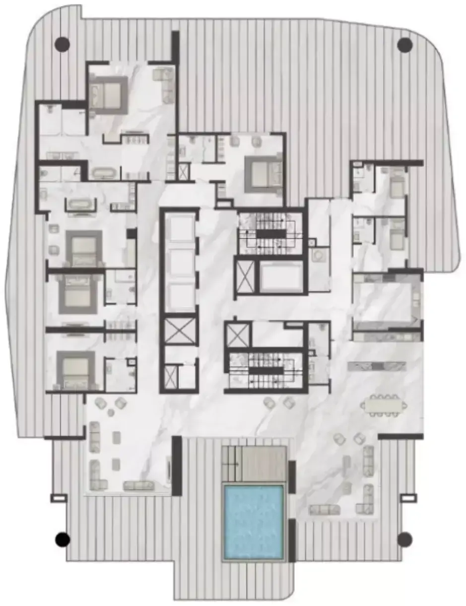 Планировка — квартира, 1560 м²