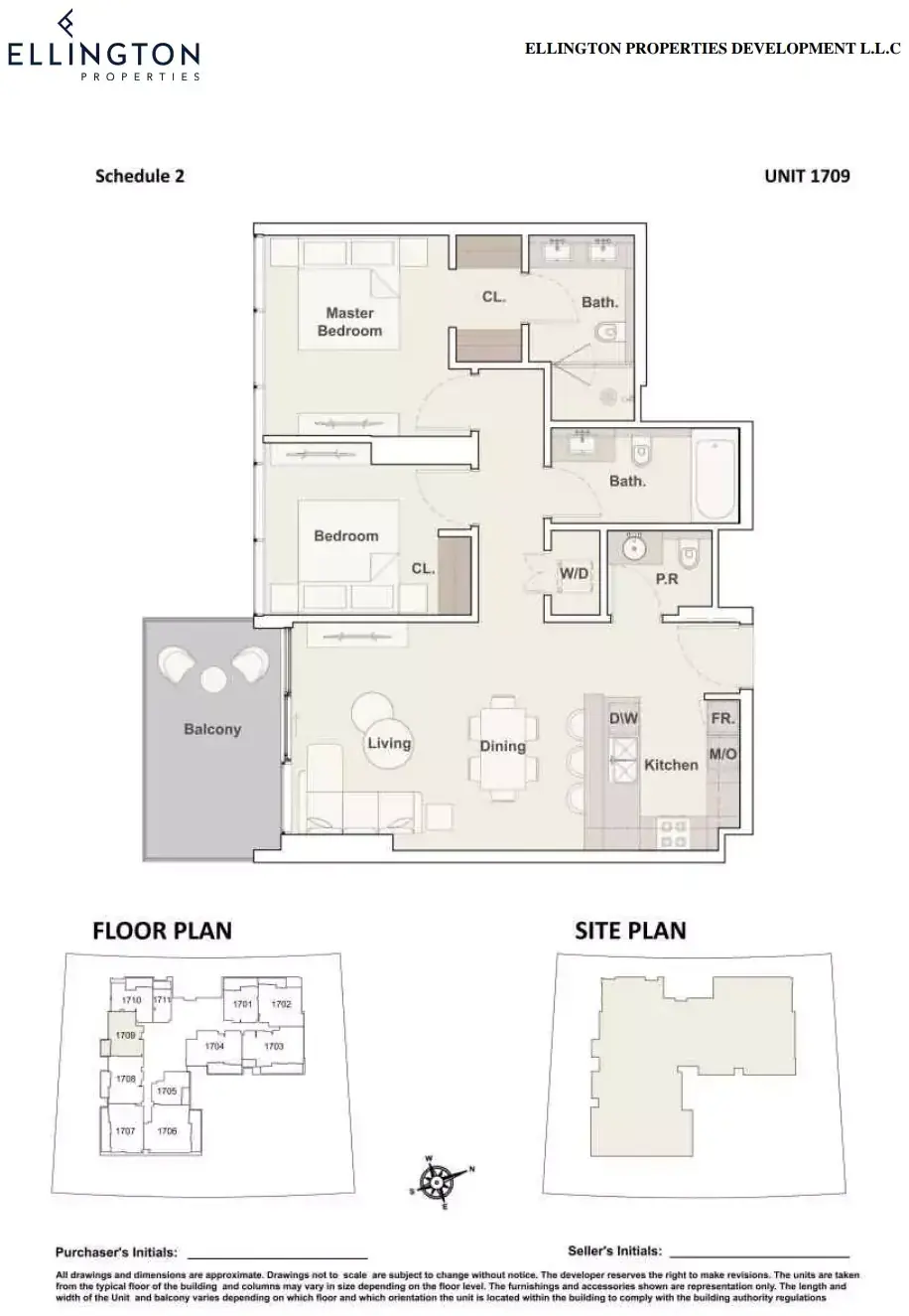 Планировка — 2-спальная, 98 м²