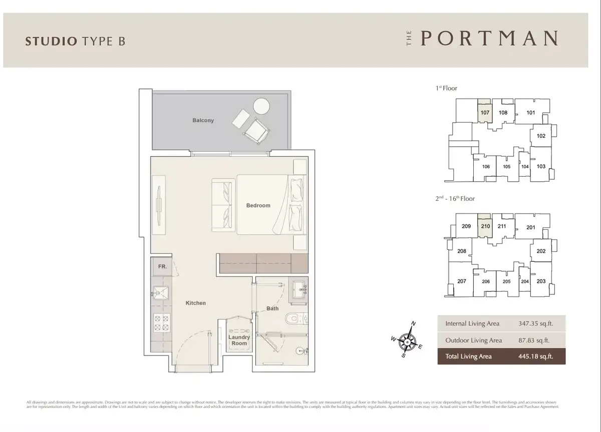 Планировка — Студия, 41 м²