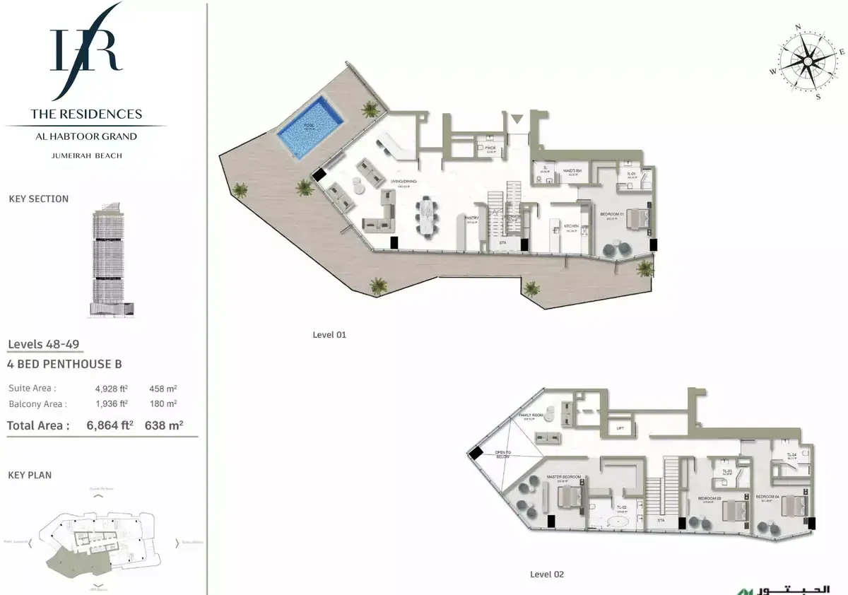 Планировка — квартира, 638 м²