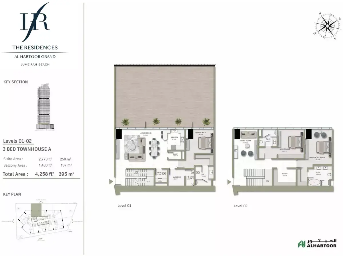 Планировка — 3-спальная, 396 м²