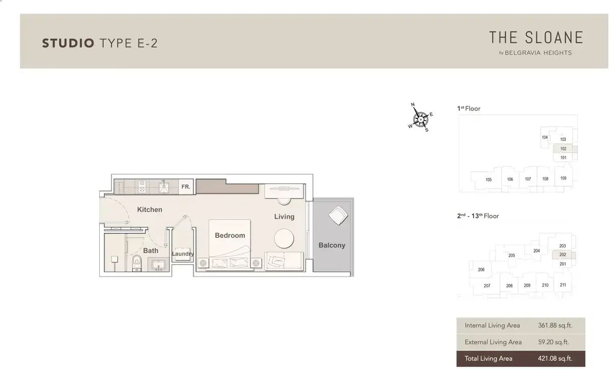 Планировка — Студия, 39 м²
