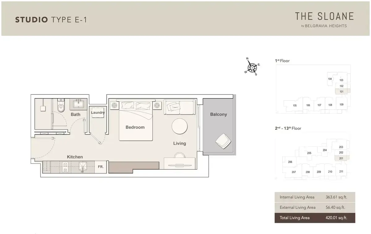 Планировка — Студия, 39 м²