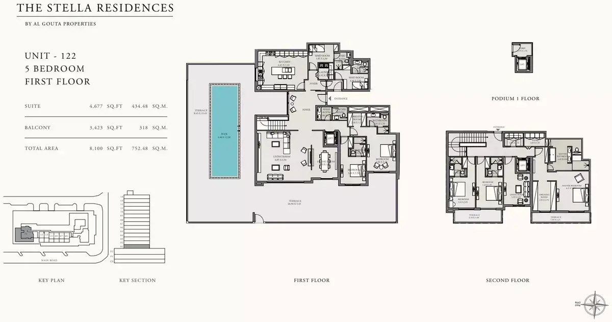 Планировка — квартира, 753 м²