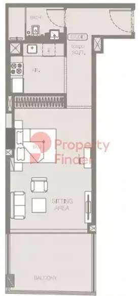 Планировка — Студия, 47 м²