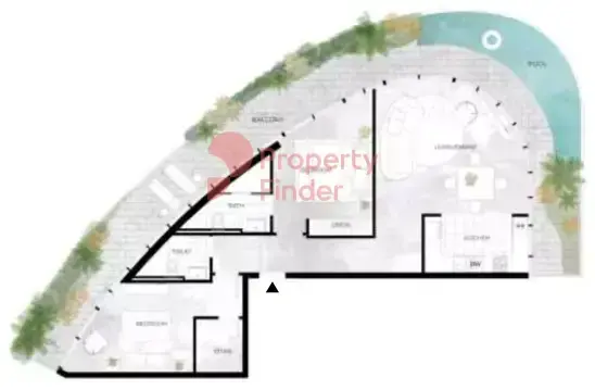 Планировка — 2-спальная, 158 м²