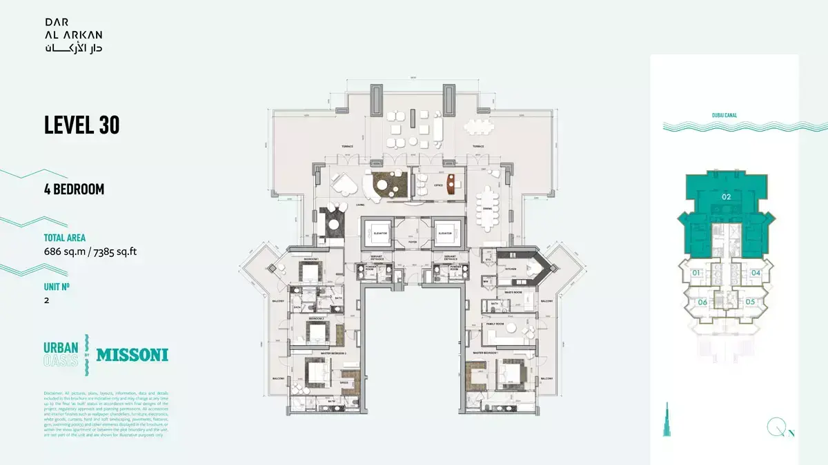 Планировка — квартира, 686 м²
