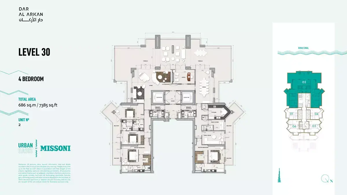 Планировка — квартира, 686 м²