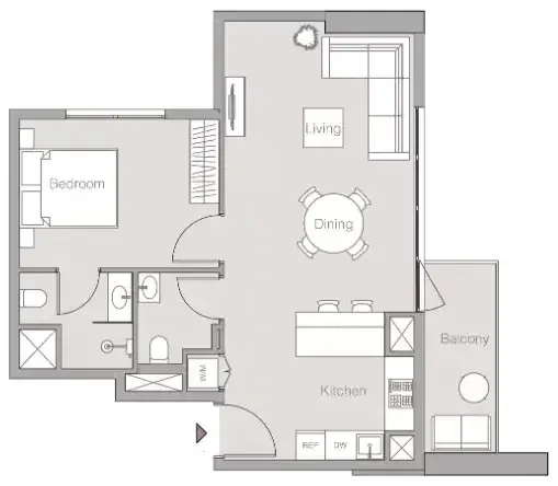 Планировка — 2-спальная, 96 м²