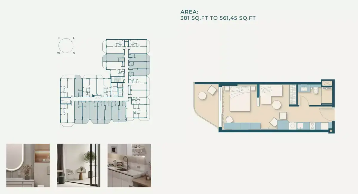 Планировка — Студия, 52 м²